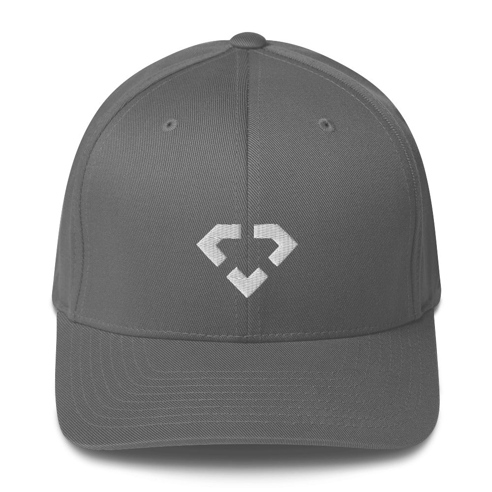 Classic CJ branded ChainsNFT Flexfit Cap - White Logo