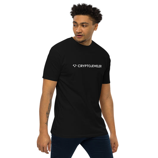 Men's CryptoJeweler Branded premium heavyweight logo tee